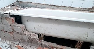 Демонтаж ванной комнаты в Заволжье - стоимость работ от 828 руб. | Сварной-Звл